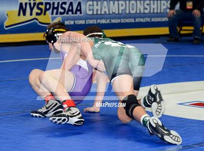 Thumbnail 3 in NYSPHSAA Wrestling Championships (Division 2 Semifinals) photogallery.