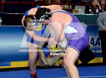 Thumbnail 3 in NYSPHSAA Wrestling Championships (Division 2 Semifinals) photogallery.