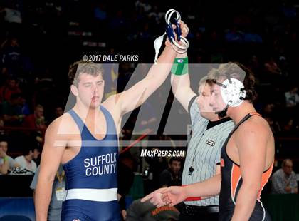Thumbnail 1 in NYSPHSAA Wrestling Championships (Division 2 Semifinals) photogallery.