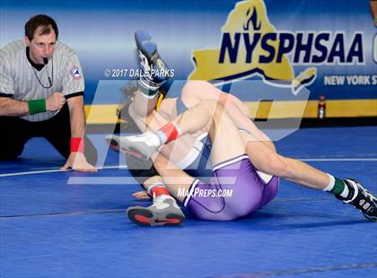 Thumbnail 1 in NYSPHSAA Wrestling Championships (Division 2 Semifinals) photogallery.