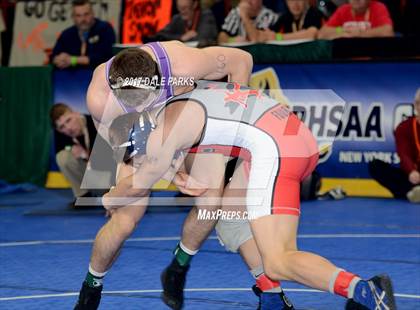 Thumbnail 2 in NYSPHSAA Wrestling Championships (Division 2 Semifinals) photogallery.