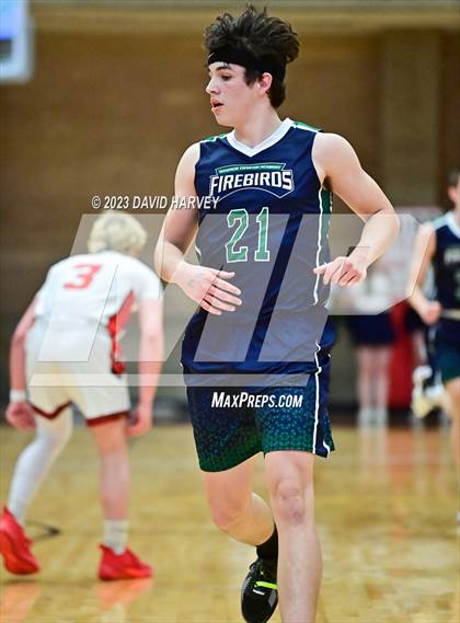 Thumbnail 3 in (CHSAA 3A Boys Basketball First Round) Windsor Charter Academy vs Centauri photogallery.