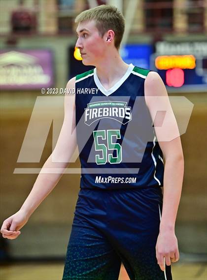 Thumbnail 1 in (CHSAA 3A Boys Basketball First Round) Windsor Charter Academy vs Centauri photogallery.