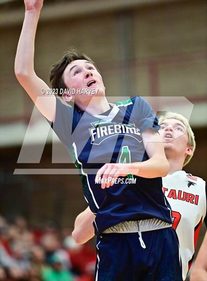 Thumbnail 3 in (CHSAA 3A Boys Basketball First Round) Windsor Charter Academy vs Centauri photogallery.