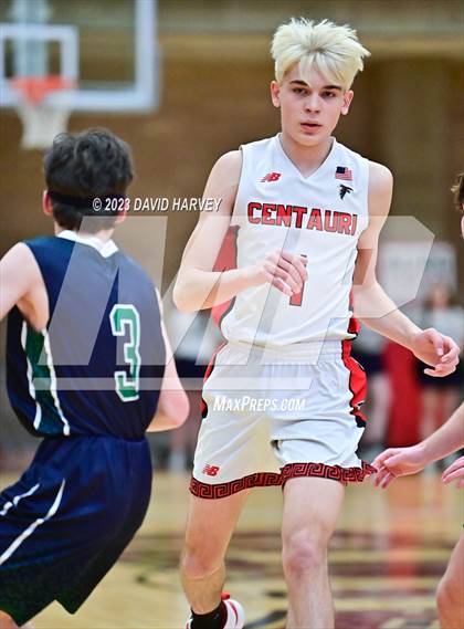 Thumbnail 2 in (CHSAA 3A Boys Basketball First Round) Windsor Charter Academy vs Centauri photogallery.