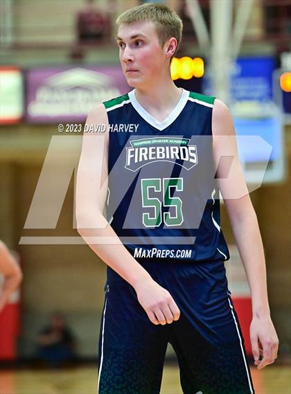 Thumbnail 2 in (CHSAA 3A Boys Basketball First Round) Windsor Charter Academy vs Centauri photogallery.