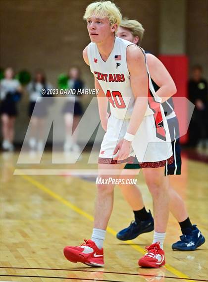 Thumbnail 2 in (CHSAA 3A Boys Basketball First Round) Windsor Charter Academy vs Centauri photogallery.