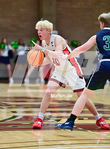 Thumbnail 1 in (CHSAA 3A Boys Basketball First Round) Windsor Charter Academy vs Centauri photogallery.