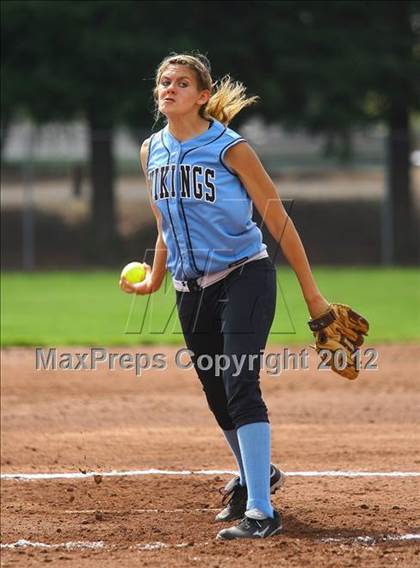 Thumbnail 2 in Monterey Trail vs. Pleasant Valley (Stephanie LeDoux Tournament) photogallery.