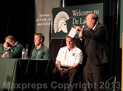 Thumbnail 2 in De La Salle's Bob Ladouceur press conference photogallery.