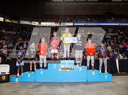 Thumbnail 3 in NYSPHSAA Wrestling Podium and Awards D2 photogallery.