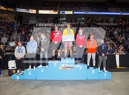 Thumbnail 3 in NYSPHSAA Wrestling Podium and Awards D2 photogallery.