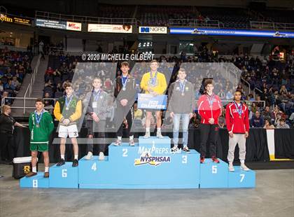 Thumbnail 3 in NYSPHSAA Wrestling Podium and Awards D2 photogallery.