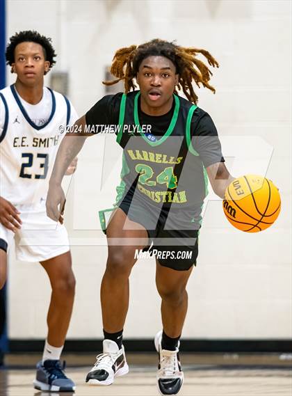 Thumbnail 1 in E.E. Smith vs. Harrells Christian Academy (MLK Dream Jam 2024) photogallery.