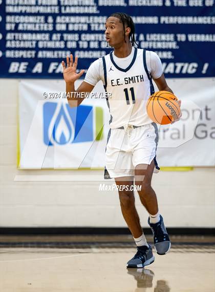 Thumbnail 3 in E.E. Smith vs. Harrells Christian Academy (MLK Dream Jam 2024) photogallery.