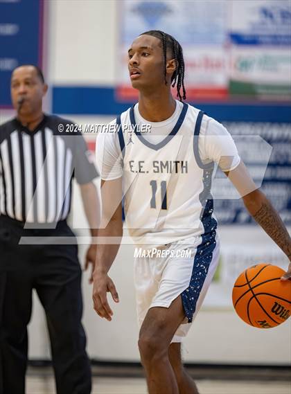 Thumbnail 1 in E.E. Smith vs. Harrells Christian Academy (MLK Dream Jam 2024) photogallery.