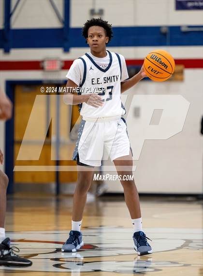 Thumbnail 2 in E.E. Smith vs. Harrells Christian Academy (MLK Dream Jam 2024) photogallery.