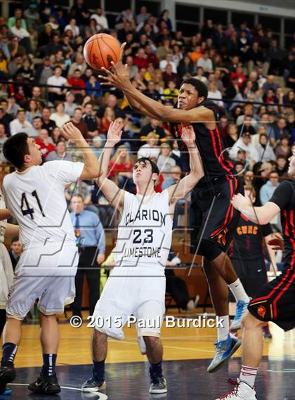Thumbnail 1 in Clarion-Limestone vs. North Catholic (PIAA Class A First Round) photogallery.