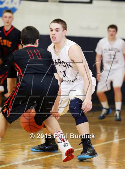 Thumbnail 3 in Clarion-Limestone vs. North Catholic (PIAA Class A First Round) photogallery.
