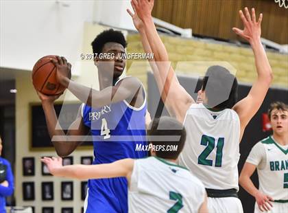 Thumbnail 3 in Woodside Priory @ Branson (CIF NorCal D5 Playoff) photogallery.