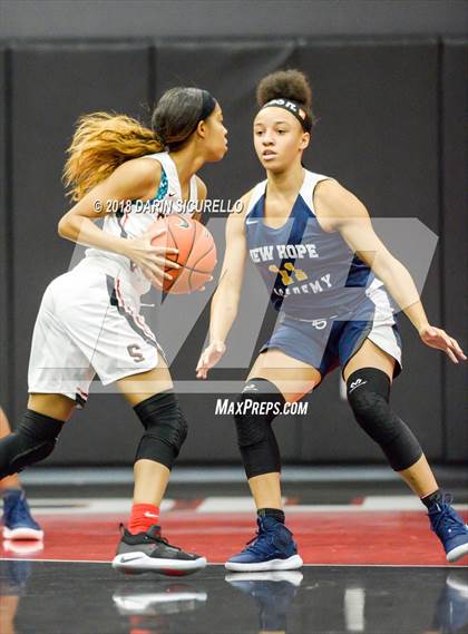 Thumbnail 1 in Salesian College Preparatory vs. New Hope Academy (Nike Tournament of Champions) photogallery.