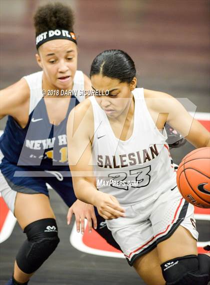 Thumbnail 2 in Salesian College Preparatory vs. New Hope Academy (Nike Tournament of Champions) photogallery.