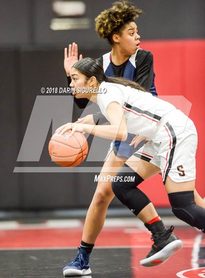 Thumbnail 1 in Salesian College Preparatory vs. New Hope Academy (Nike Tournament of Champions) photogallery.