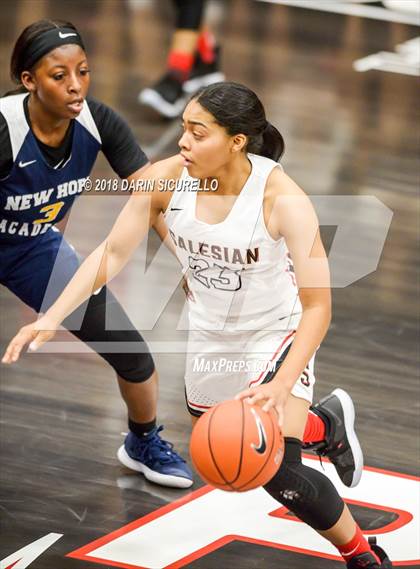 Thumbnail 3 in Salesian College Preparatory vs. New Hope Academy (Nike Tournament of Champions) photogallery.