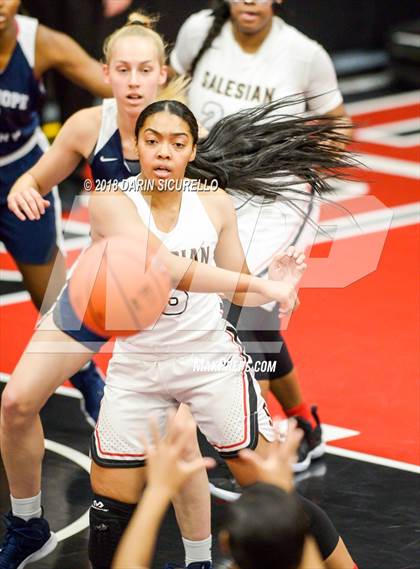 Thumbnail 2 in Salesian College Preparatory vs. New Hope Academy (Nike Tournament of Champions) photogallery.