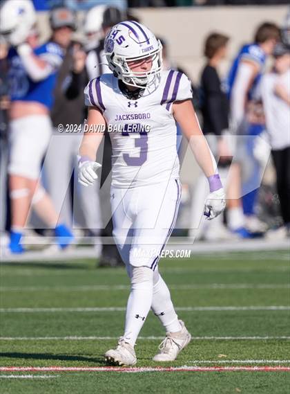 Thumbnail 3 in Jacksboro vs Gunter (UIL Football 3A Division II Regional Semifinal)  photogallery.
