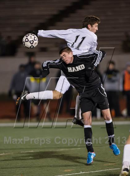 Thumbnail 1 in Hand vs.  Joel Barlow (CIAC Class L Semifinal) photogallery.