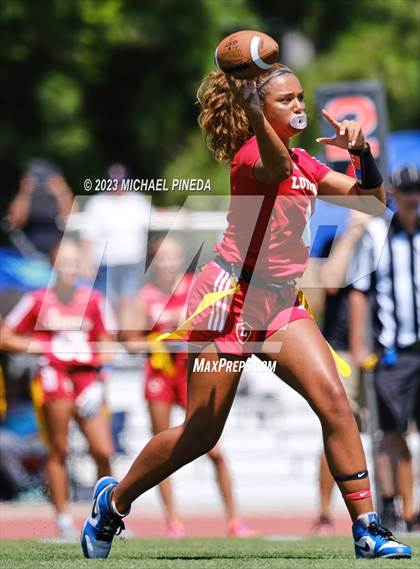Thumbnail 2 in Newport Harbor vs Orange Lutheran (SoCal Showcase) photogallery.