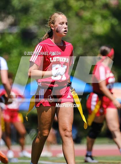 Thumbnail 2 in Newport Harbor vs Orange Lutheran (SoCal Showcase) photogallery.