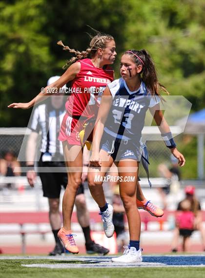 Thumbnail 2 in Newport Harbor vs Orange Lutheran (SoCal Showcase) photogallery.