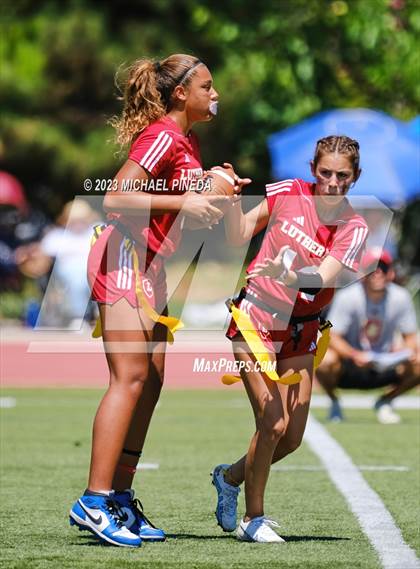 Thumbnail 2 in Newport Harbor vs Orange Lutheran (SoCal Showcase) photogallery.