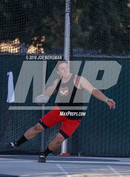 Thumbnail 1 in CIF State Track and Field Championships (Boys Discus Finals) photogallery.