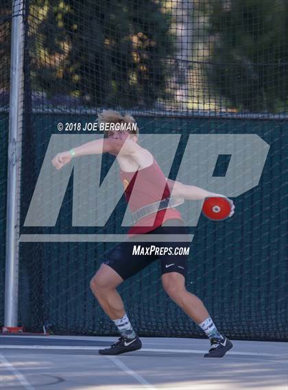Thumbnail 2 in CIF State Track and Field Championships (Boys Discus Finals) photogallery.