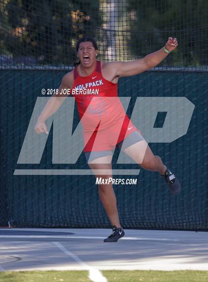 Thumbnail 1 in CIF State Track and Field Championships (Boys Discus Finals) photogallery.