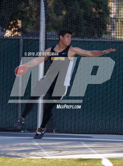 Thumbnail 2 in CIF State Track and Field Championships (Boys Discus Finals) photogallery.