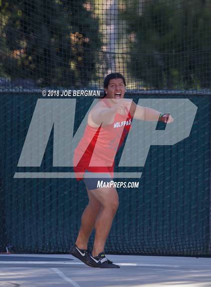 Thumbnail 2 in CIF State Track and Field Championships (Boys Discus Finals) photogallery.