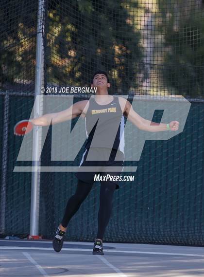 Thumbnail 1 in CIF State Track and Field Championships (Boys Discus Finals) photogallery.
