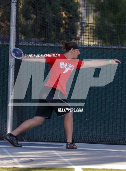 Thumbnail 2 in CIF State Track and Field Championships (Boys Discus Finals) photogallery.