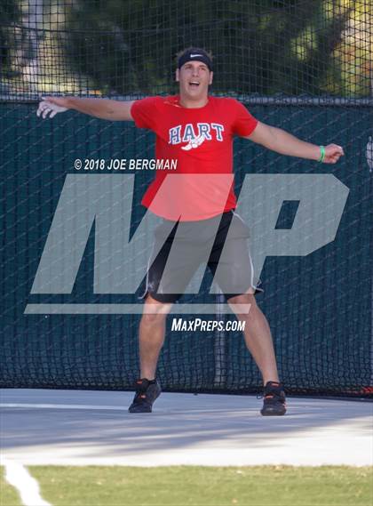 Thumbnail 1 in CIF State Track and Field Championships (Boys Discus Finals) photogallery.