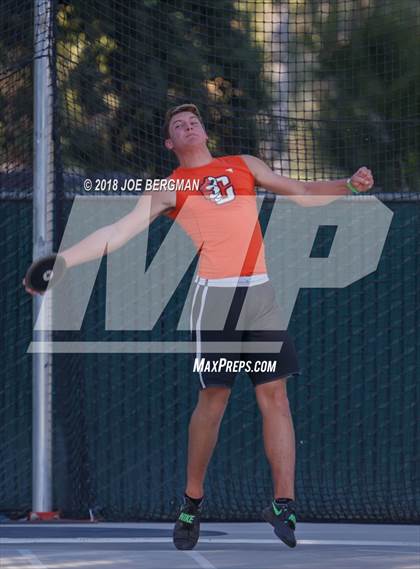 Thumbnail 2 in CIF State Track and Field Championships (Boys Discus Finals) photogallery.