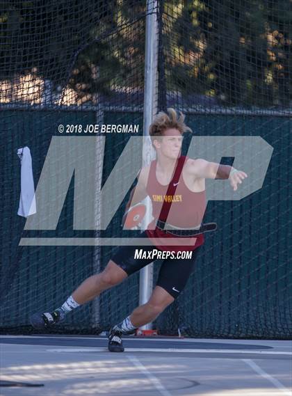 Thumbnail 1 in CIF State Track and Field Championships (Boys Discus Finals) photogallery.