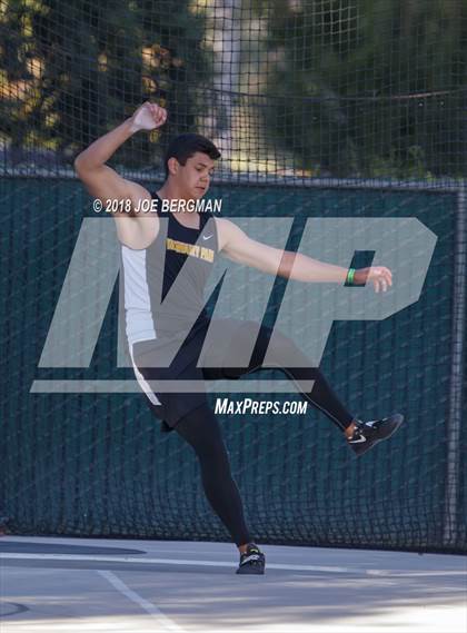 Thumbnail 1 in CIF State Track and Field Championships (Boys Discus Finals) photogallery.