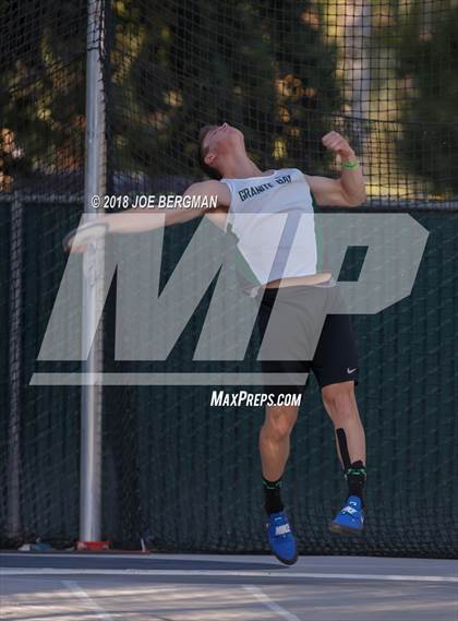 Thumbnail 2 in CIF State Track and Field Championships (Boys Discus Finals) photogallery.