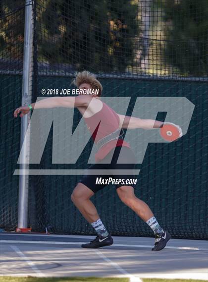Thumbnail 3 in CIF State Track and Field Championships (Boys Discus Finals) photogallery.