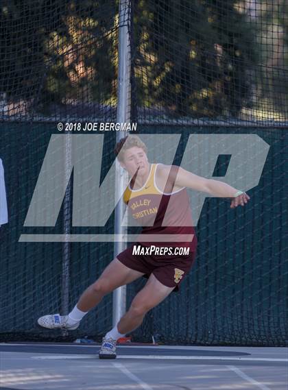 Thumbnail 1 in CIF State Track and Field Championships (Boys Discus Finals) photogallery.