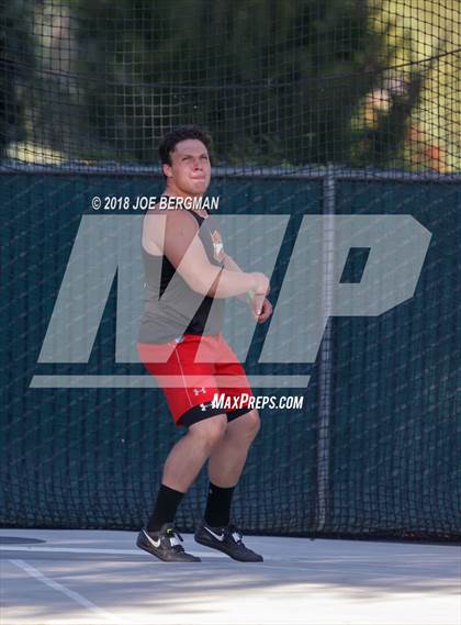Thumbnail 2 in CIF State Track and Field Championships (Boys Discus Finals) photogallery.